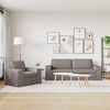 vidaXL Dīvāns 2 pcs Pelēkbrūna 182 x 80 x 82 cm audums