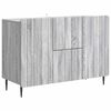 vidaXL Puse Pelēks Sonoma ozols 89 x 34,5 x 62 cm Inženierijas koks