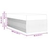 vidaXL Gultas rāmis ar matraci Gai&scaron;i pelēks 80 x 200 cm audums