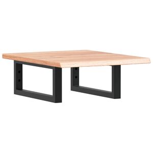 vidaXL izlietnes plaukts, stiprināms pie sienas, tērauds, ozola koks
