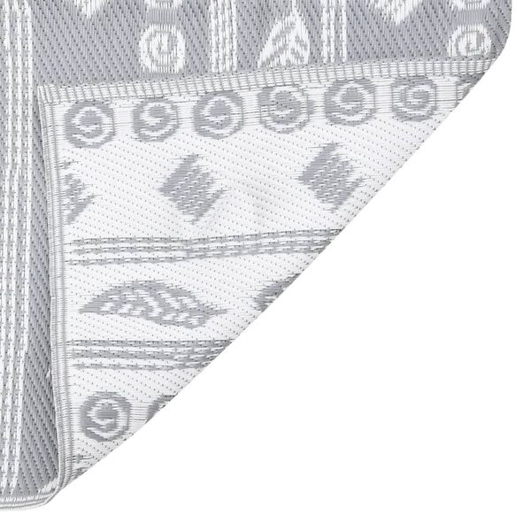 vidaXL āra paklājs, ARAKIL pelēks, 140x200 cm, PP