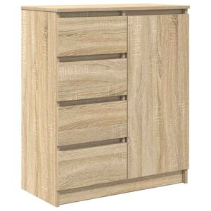 vidaXL kumode ar atvilktni, 71x35x84 cm, inženierijas koks