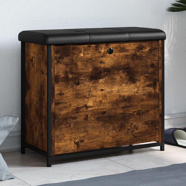 vidaXL apavu sols ar atvāžamu atvilktni, koka krāsa, 62x32x56 cm