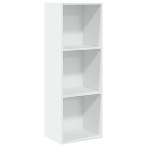 vidaXL grāmatu plaukts, balts, 40x30x114 cm, inženierijas koks