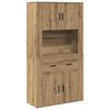 vidaXL Augstais Galds amatnieku ozola 80 x 33 x 150 cm