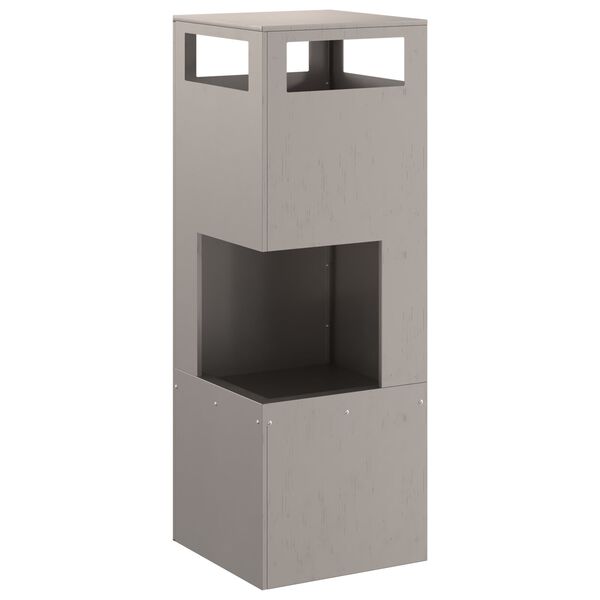 vidaXL Uguns bedre Brūna 35 x 35 x 100 cm Tērauds