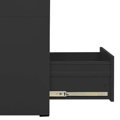 vidaXL failu skapītis, antracītpelēks, 46x62x102,5 cm, tērauds