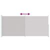 vidaXL izvelkama sānu markīze, pelēka, 220x500 cm