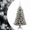vidaXL Mākslīgā Ziemassvētku eglīte ar eglī&scaron;u bumbām 120 cm 150 LED