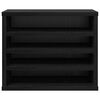 vidaXL Galda organizators Melns ozolkoks 36 x 26 x 29,5 cm
