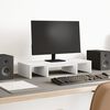 vidaXL monitora paliktnis, balts, 60x24x10,5 cm, konstruēts koks