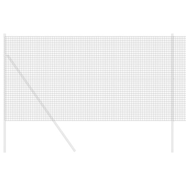 vidaXL Metinātās stieples žogs Pelēka 1.2 x 25 m