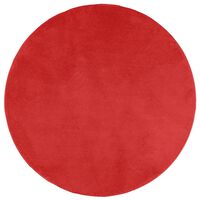 vidaXL paklājs OVIEDO, īsa spalva, sarkans, Ø 280 cm