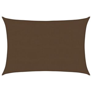 vidaXL saulessargs, 160 g/m&sup2;, brūns, 5x6 m, HDPE