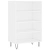 vidaXL augstais skapis, balts, 57x35x90 cm, inženierijas koks