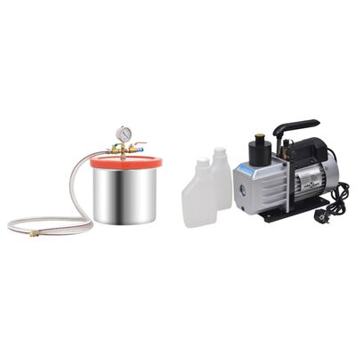 vidaXL vakuuma kamera ar divpakāpju sūkni, 7,4 l