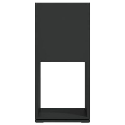 vidaXL grozāms plaukts, melns, 34,5x34,5x75,5 cm, skaidu plāksne