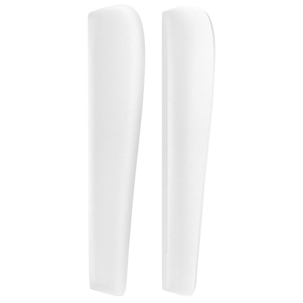 vidaXL galvgalis ar malām, 83x23x118/128 cm, balta mākslīgā āda