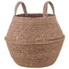 vidaXL Podu ar rokturiem Dabiska &Oslash; 32 x 32 cm 100% jūras zāle