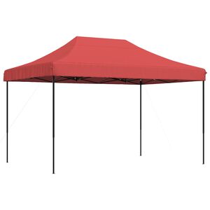 vidaXL Balles telts 279 x 410 x 315 cm Burgundija Oksforda audums