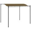 vidaXL dārza nojume, 3x2,4 m, pelēkbrūna, 180 g/m&sup2;