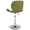vidaXL bāra krēsls, gai&scaron;i zaļ&scaron; samts