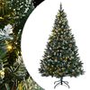 vidaXL mākslīgā Ziemassvētku egle, 240 cm, 300 LED