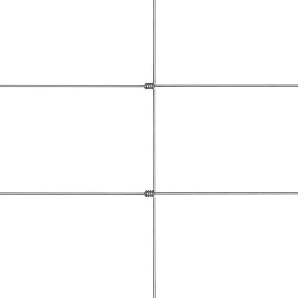 vidaXL dārza žogs, cinkots tērauds, 50x1 m, sudraba krāsa