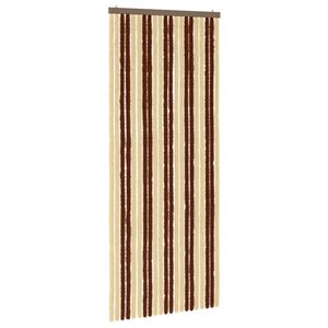 vidaXL Kukaiņu aizkars no &scaron;enila Brūna un bē&scaron;a 90 x 220 cm 100% PP