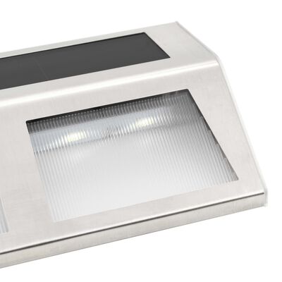 vidaXL solārās lampas, 4 gab., LED, silti baltas