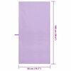 vidaXL Sporta dvieļi 2 pcs Violeta 100 x 50 cm Poliesters un poliamīds