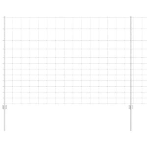 vidaXL Žogs ar stabu Sudraba 1,5 x 50 m Tērauds