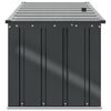 vidaXL Dārza uzglabāšanas kaste Melna 101 x 56,5 x 50 cm Tērauds