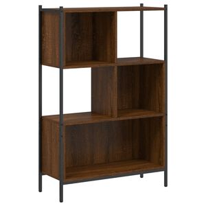 vidaXL grāmatplaukts, brūns, 72x28x109 cm, inženierijas koks