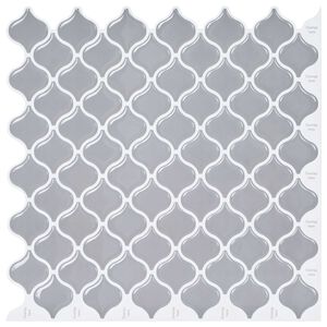 vidaXL Lanturn Flīze 10 gab. Pelēka 27 x 27 cm Poliuretāns un PET