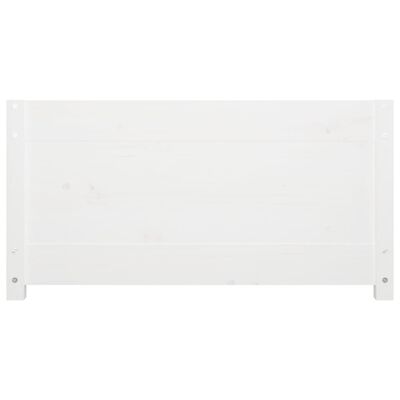 vidaXL dīvāngulta, balta, 75x190 cm, vienvietīgs, masīvkoks