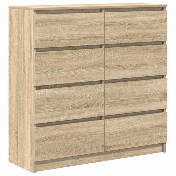vidaXL Bufete Sonoma Ozols 100x35x99 cm Engineered Wood
