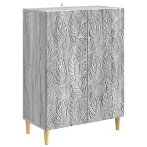 vidaXL Puse Pelēks Sonoma 66 x 34,5 x 90 cm Inženierijas koks