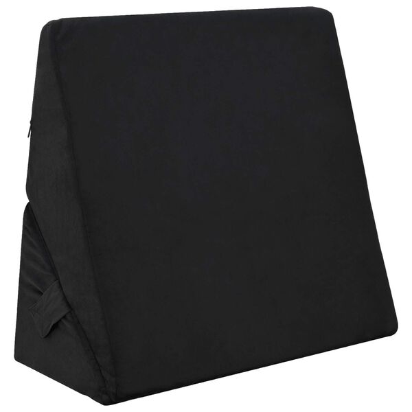 vidaXL Spilvens ar slīpu formu Cits Melna