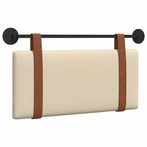 vidaXL Piekaramais gultas galvgalis Krēmkrāsa Antīks PU