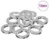 vidaXL Stieples mazgātājs 12 gab. Balts 13 x 1 mm Dzelzs