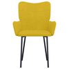 vidaXL virtuves krēsli, 2 gab., dzeltens samts