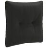 vidaXL Muguras spilvens PUTTEN 100% poliesters Melns 40 x 40 x 10 cm