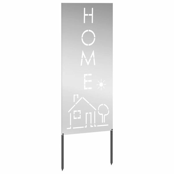 vidaXL Dārza privātuma ekrāns Sudraba 50 x 140 cm Cinkots tērauds