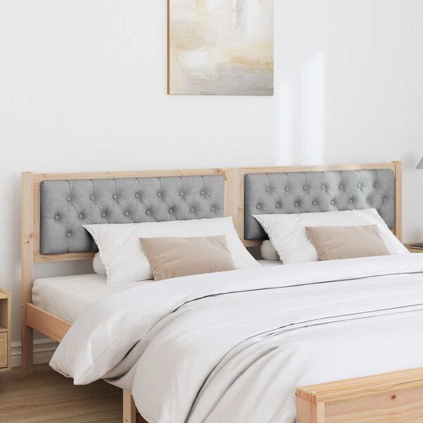 vidaXL Galvgalis Cits Brūna un gai&scaron;i pelēka 200 cm Priedes masīvkoks