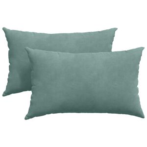 vidaXL Dīvāna spilveni 2 pcs Jūras zaļa 50 x 30 cm Korduroja audums