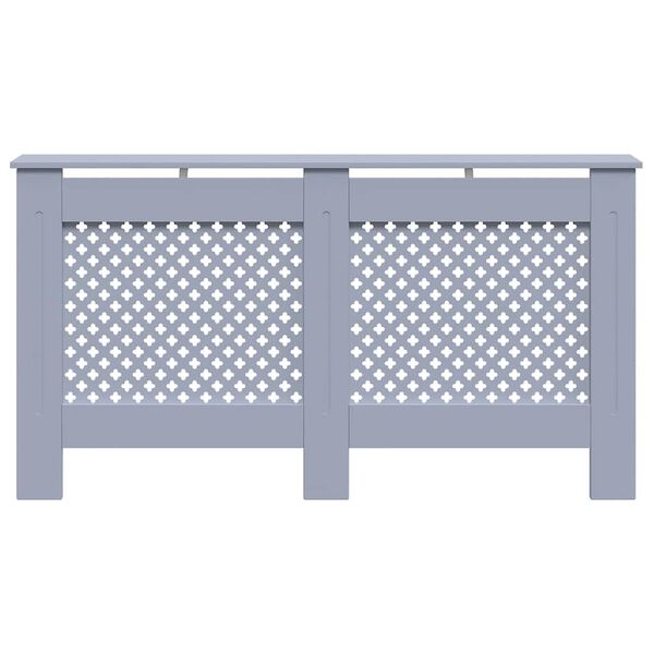 vidaXL radiatora pārsegs, antracītpelēks, 152x19x81,5 cm, MDF