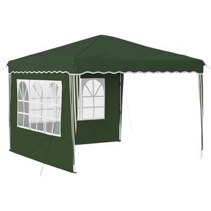 vidaXL Pop-up svinību teltis 288 x 288 x 245 cm Zaļa Oksforda audums