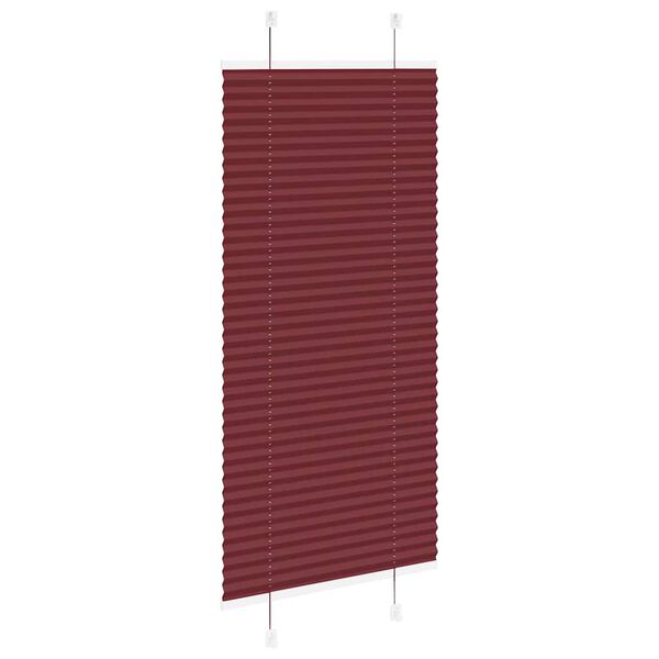 vidaXL kroku žalūzija Bordo sarkana 60x150 cm auduma platums 59,4 cm