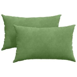 vidaXL Dīvāna spilveni 2 pcs Gai&scaron;i zaļa 50 x 30 cm Korduroja audums